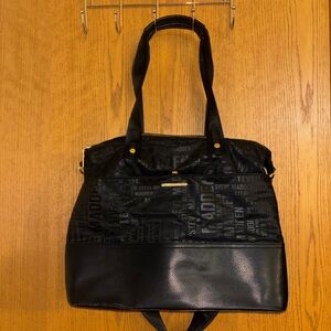 Steve Madden Black Logo Tote